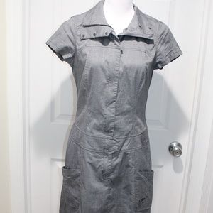 Arcteryx Blasa Dress Light Cotton Stretch Jumper Logo Womens Size 8 EUC